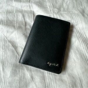 Agnès b. Mens bi-fold leather cardholder